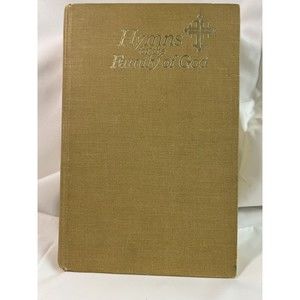 HYMNS FOR THE FAMILY OF GOD Hardcover 1976 Church Hymnal Brown Tan First Baptist